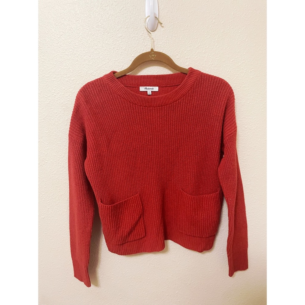 Madewell patch pocket pullover sweater - Picture 3 of 5